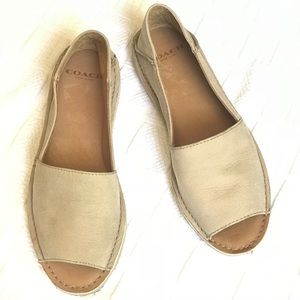 Coach Open Toe Shoes Leather